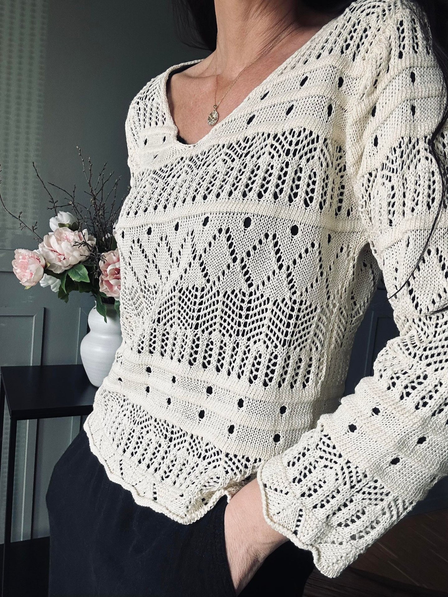 Bluse Viga Creme - VIAMAJA.DK