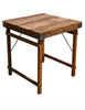 Tisch aus rustikalem Recyclingholz - 70x70