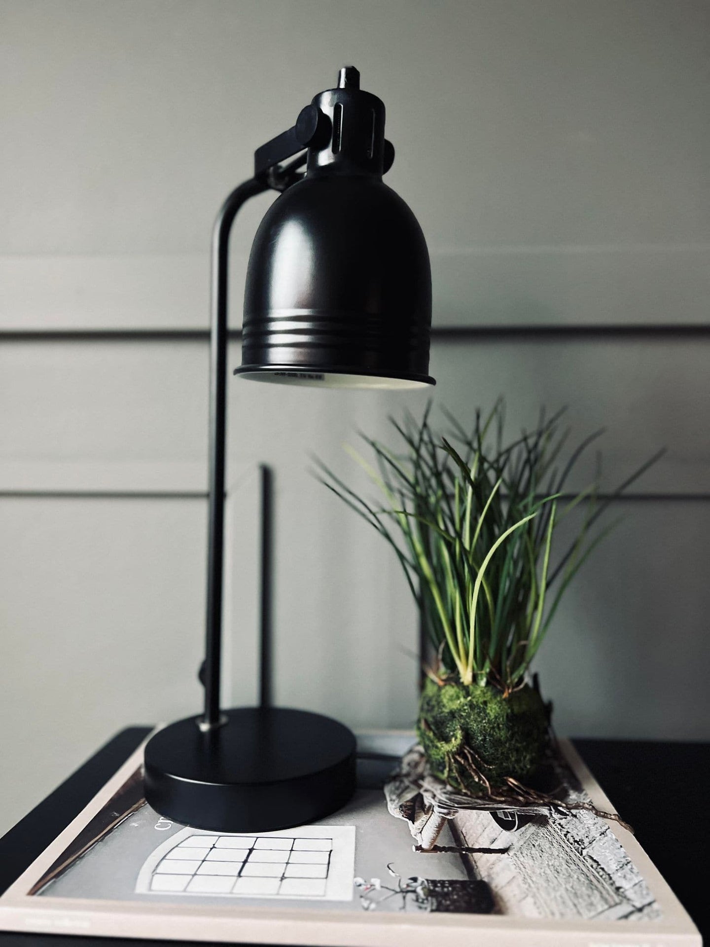 Bordlampe 42 cm - Sort metal - VIAMAJA.DK