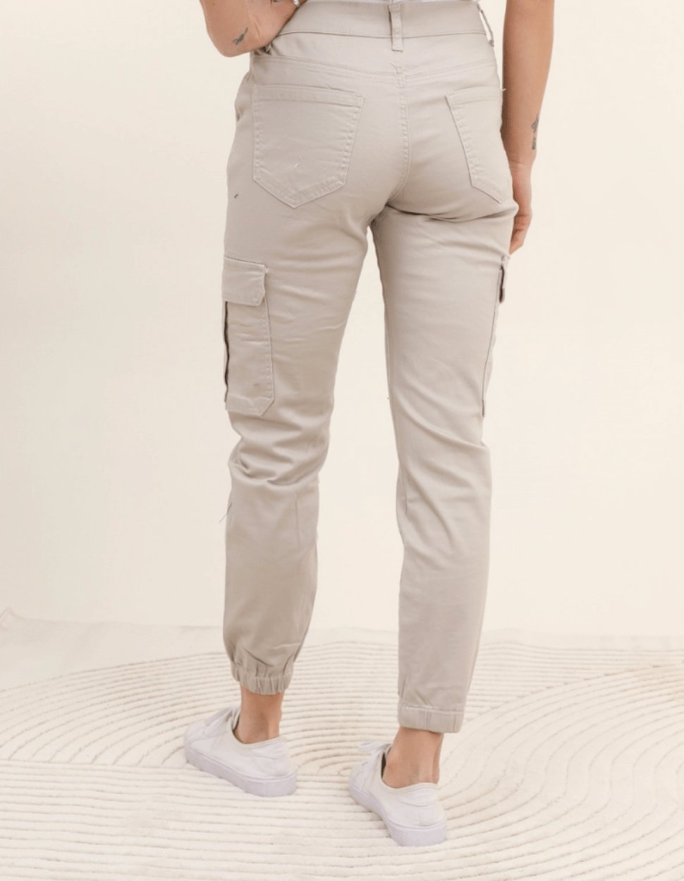Bukser Cargo beige - VIAMAJA.DK