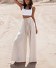 Hose mit hoher Taille - Beige