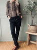 Hose m. Stretch - Schwarz Plus-Onesize 40-48