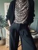 Hosen mit hoher Taille - Schwarz