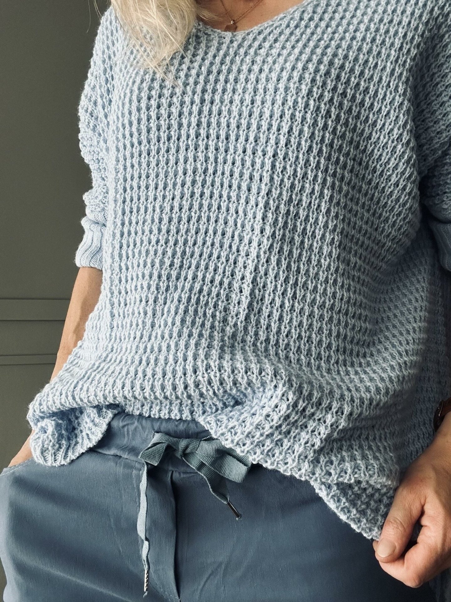 Bukser med stretch – Blue - VIAMAJA.DK