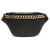 Bumbag - BLACK / GOLD in weicher Lederqualität