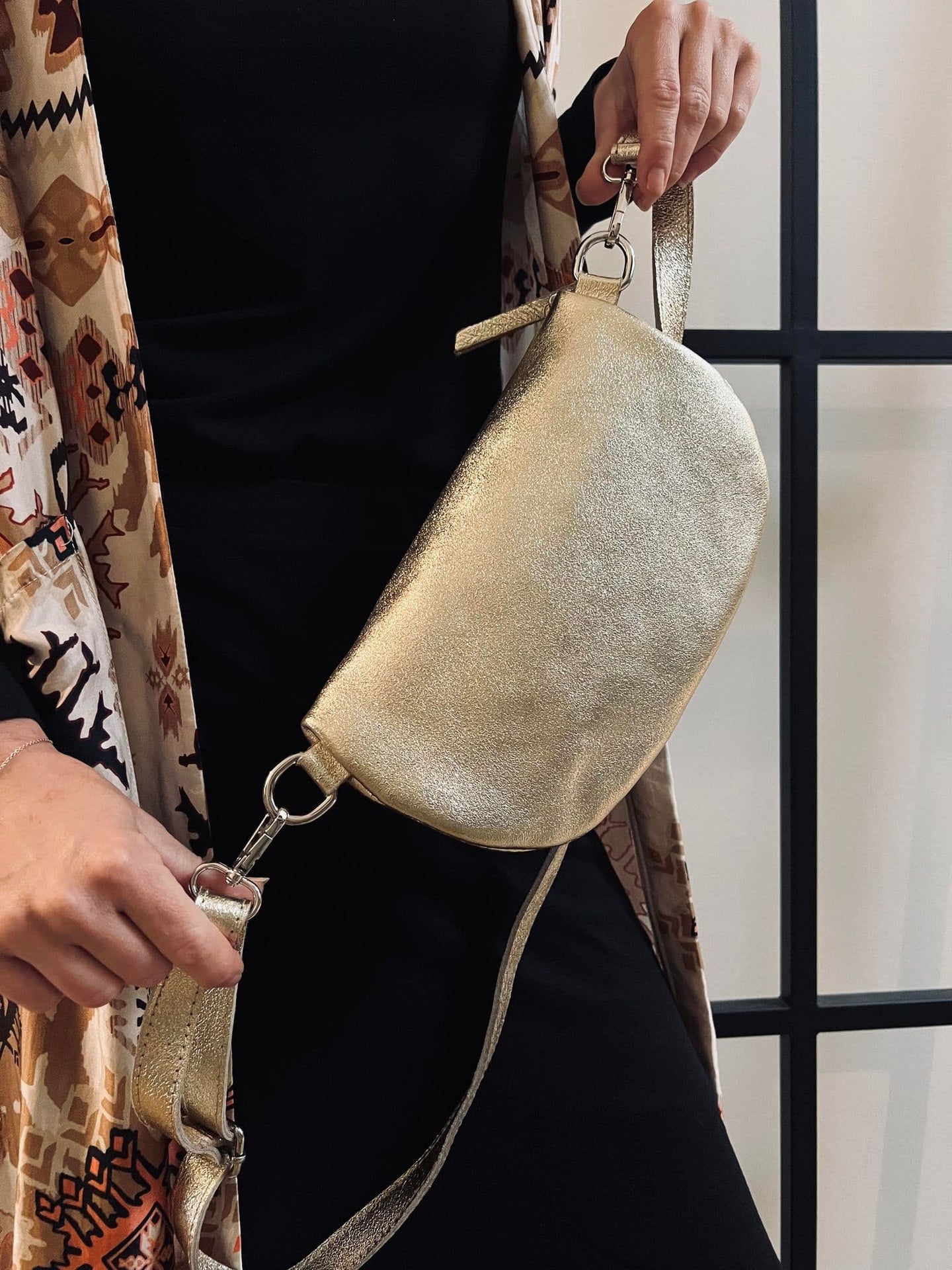 Bumbag Golden leather - VIAMAJA