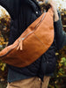Bumbag aus Cognac-Büffelleder – XL