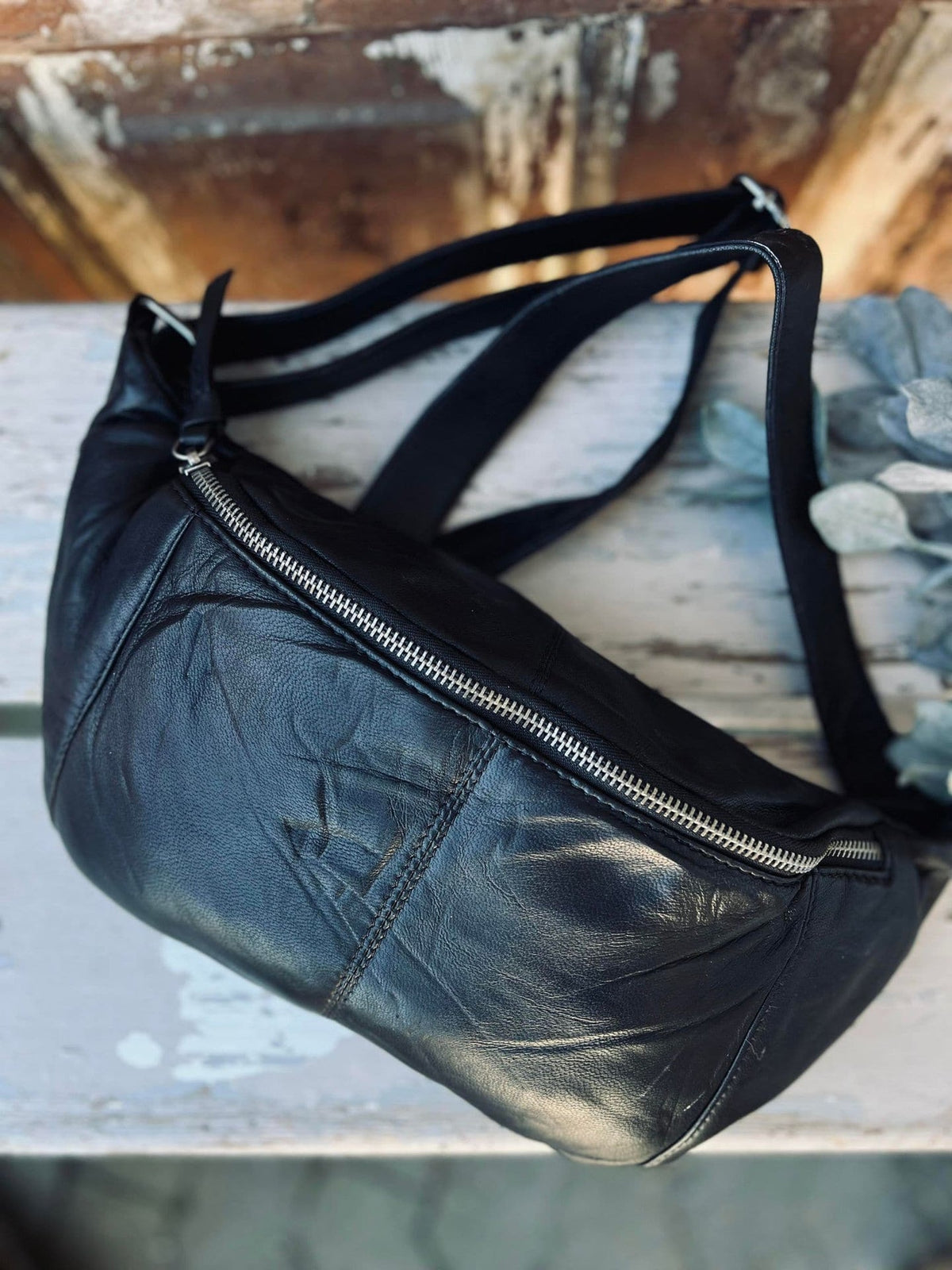Bumbag JUNE - BIG Black - VIAMAJA.DK