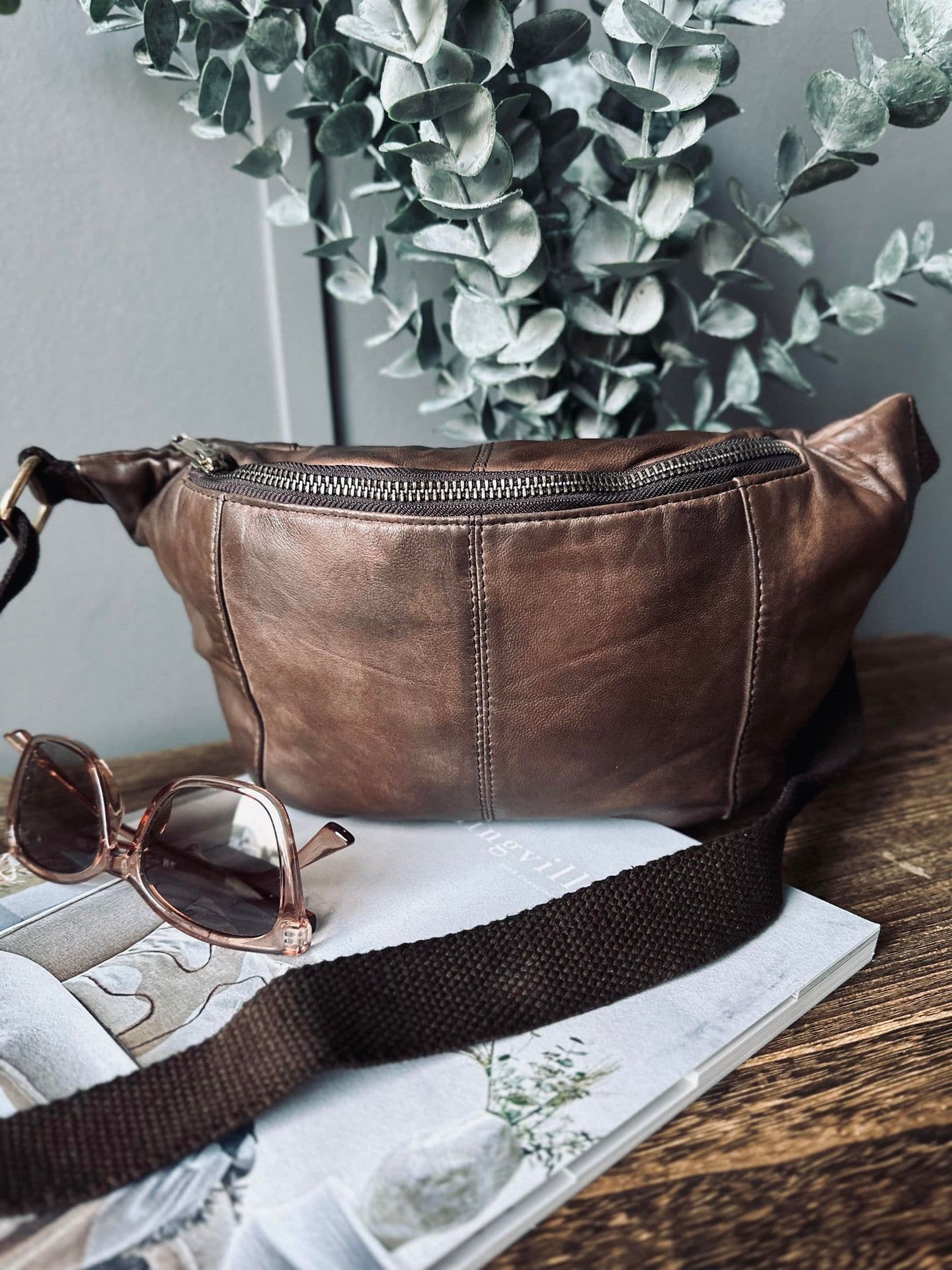 Bumbag JUNE Brown - VIAMAJA.DK