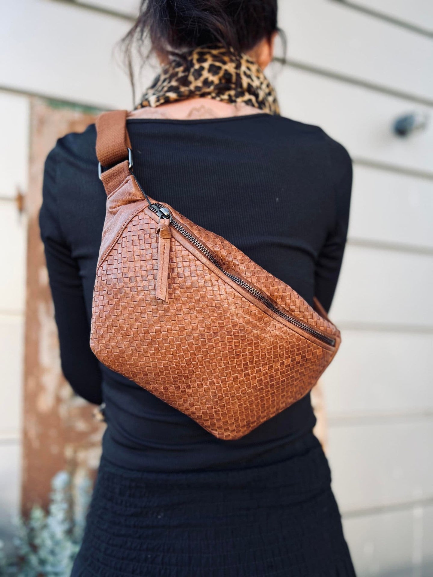 Bumbag KATIE flet - Cognac - VIAMAJA.DK