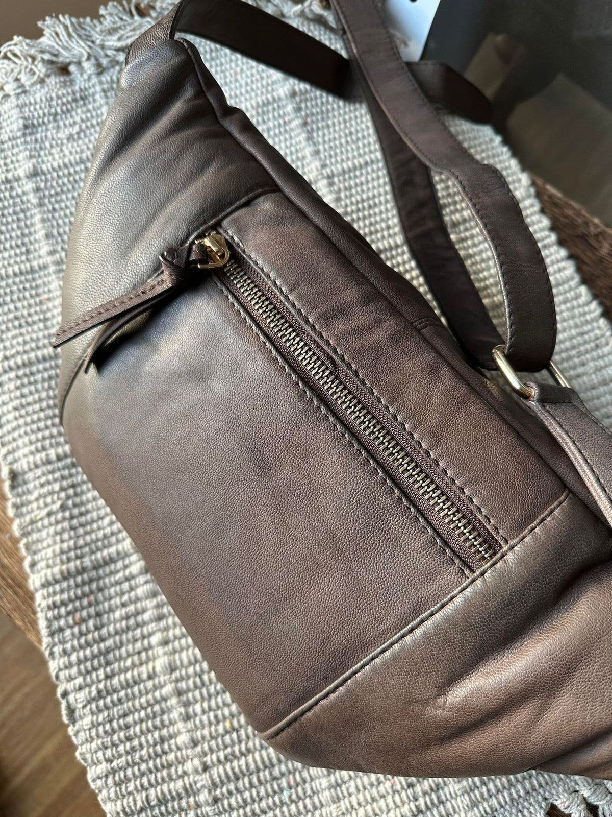 Bumbag LOCK – Brown - VIAMAJA.DK