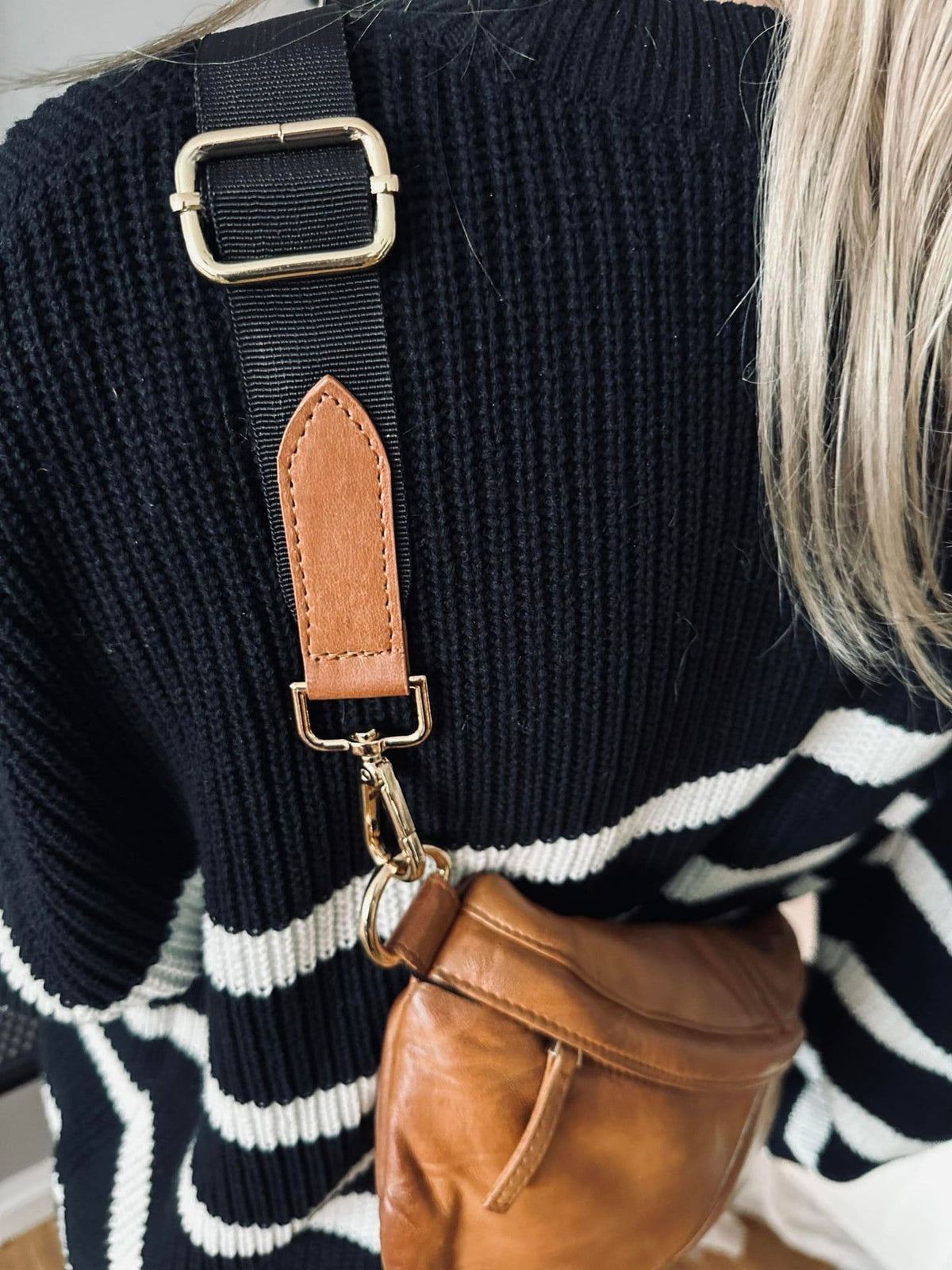Bumbag m. kontrast - Cognac - VIAMAJA.DK