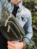 Bumbag MAY - Dunkelgrün mit Gold