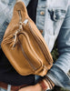 Gürteltasche MAY mit goldenem Reißverschluss – Leder