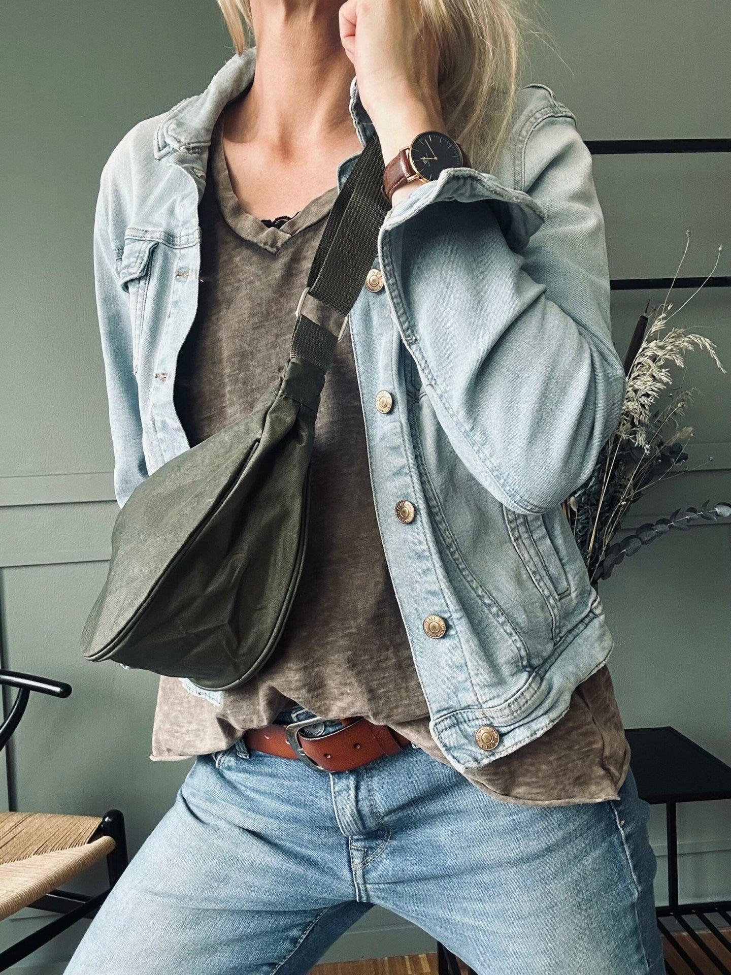 Bumbag nylon – Kaki - VIAMAJA.DK
