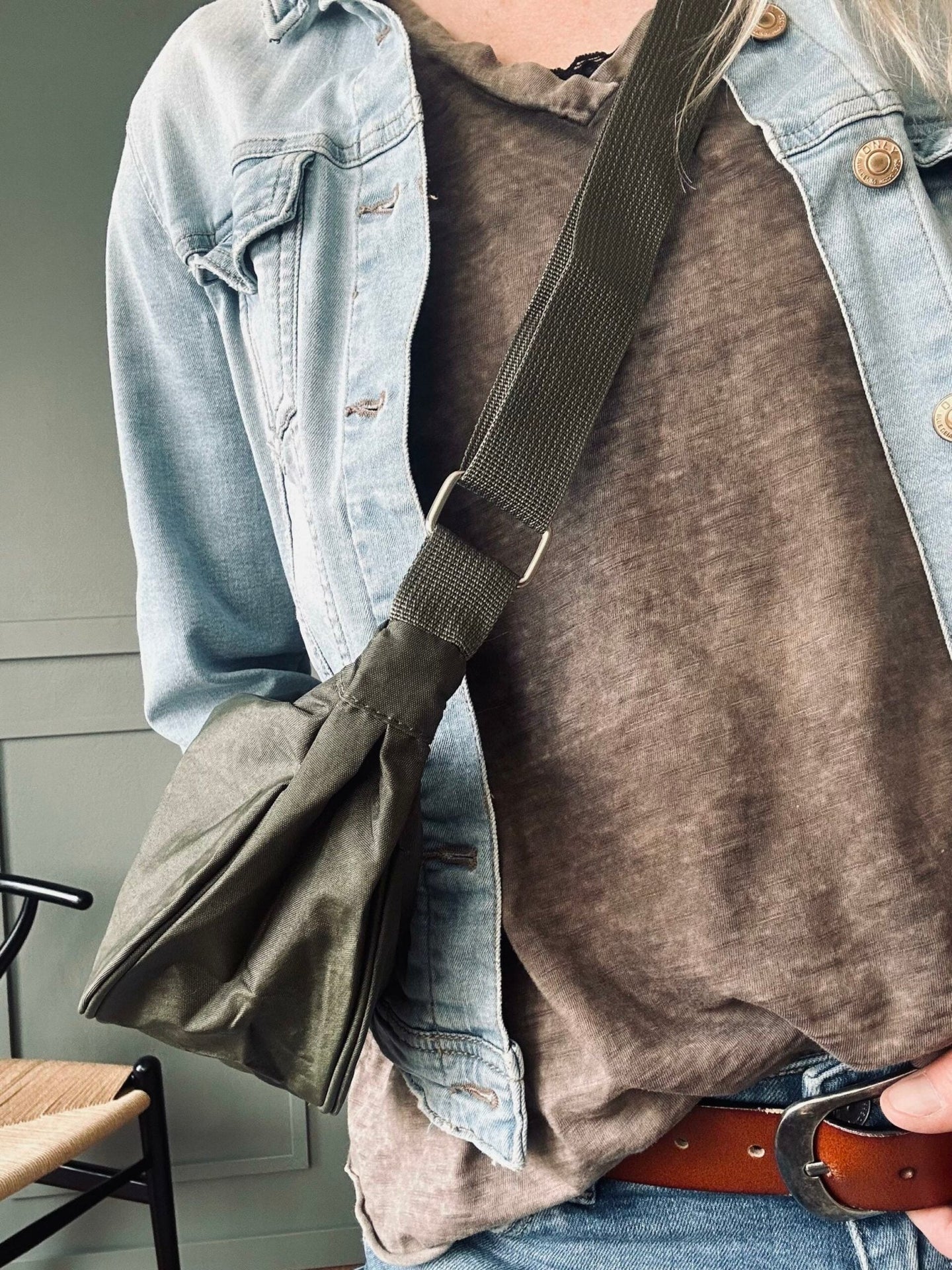 Bumbag nylon – Kaki - VIAMAJA.DK