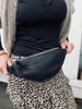 Bumbag ROCKET SMALL - Schwarzes Lammleder