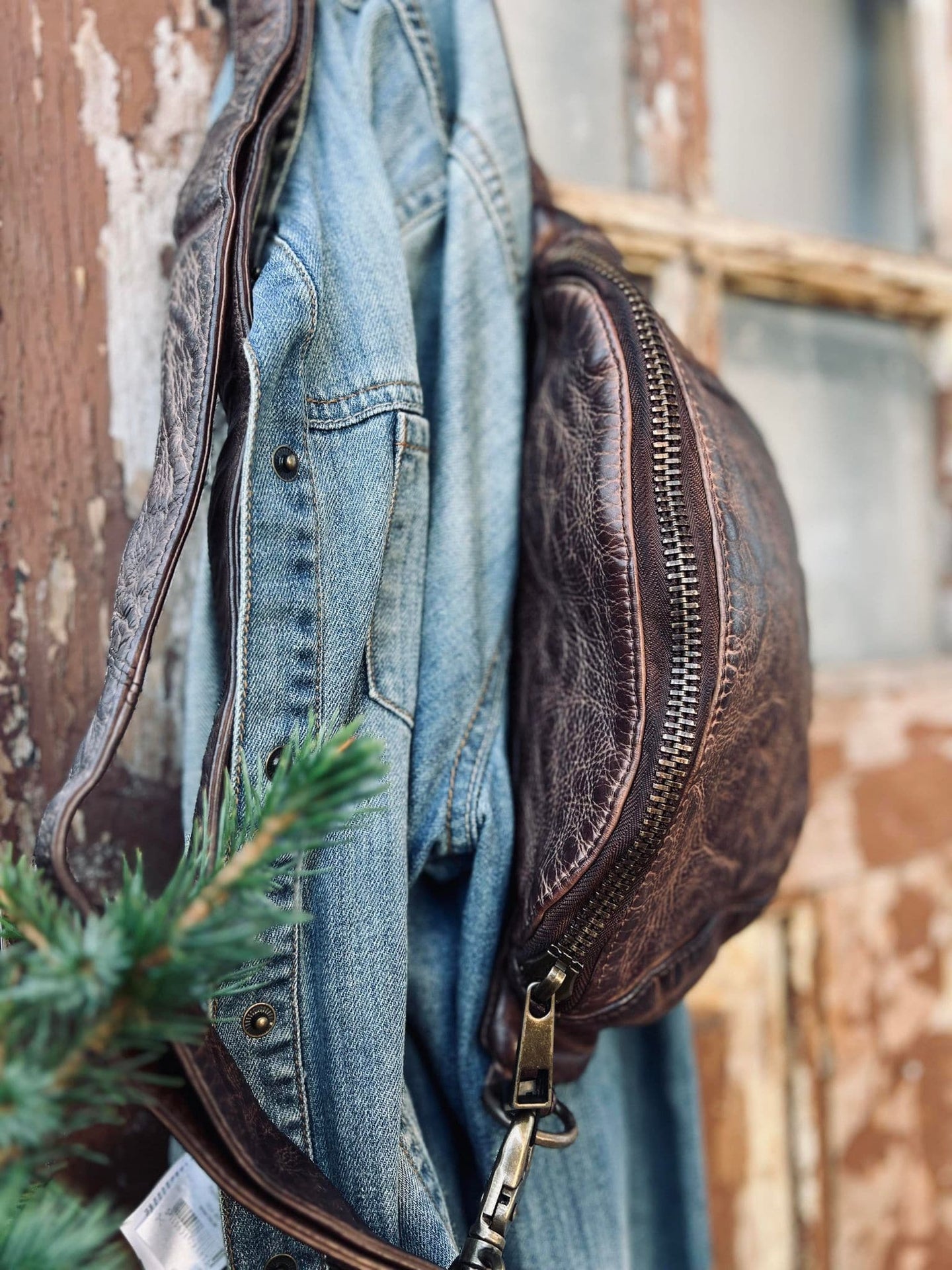Bumbag SITA BROWN - lækker kraftig læder - VIAMAJA.DK