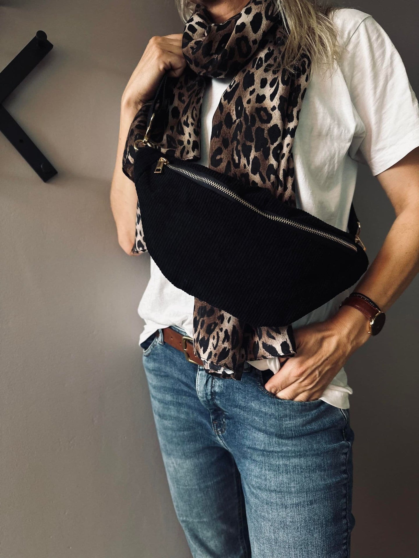 Bumbag - Sort fløjl - VIAMAJA.DK