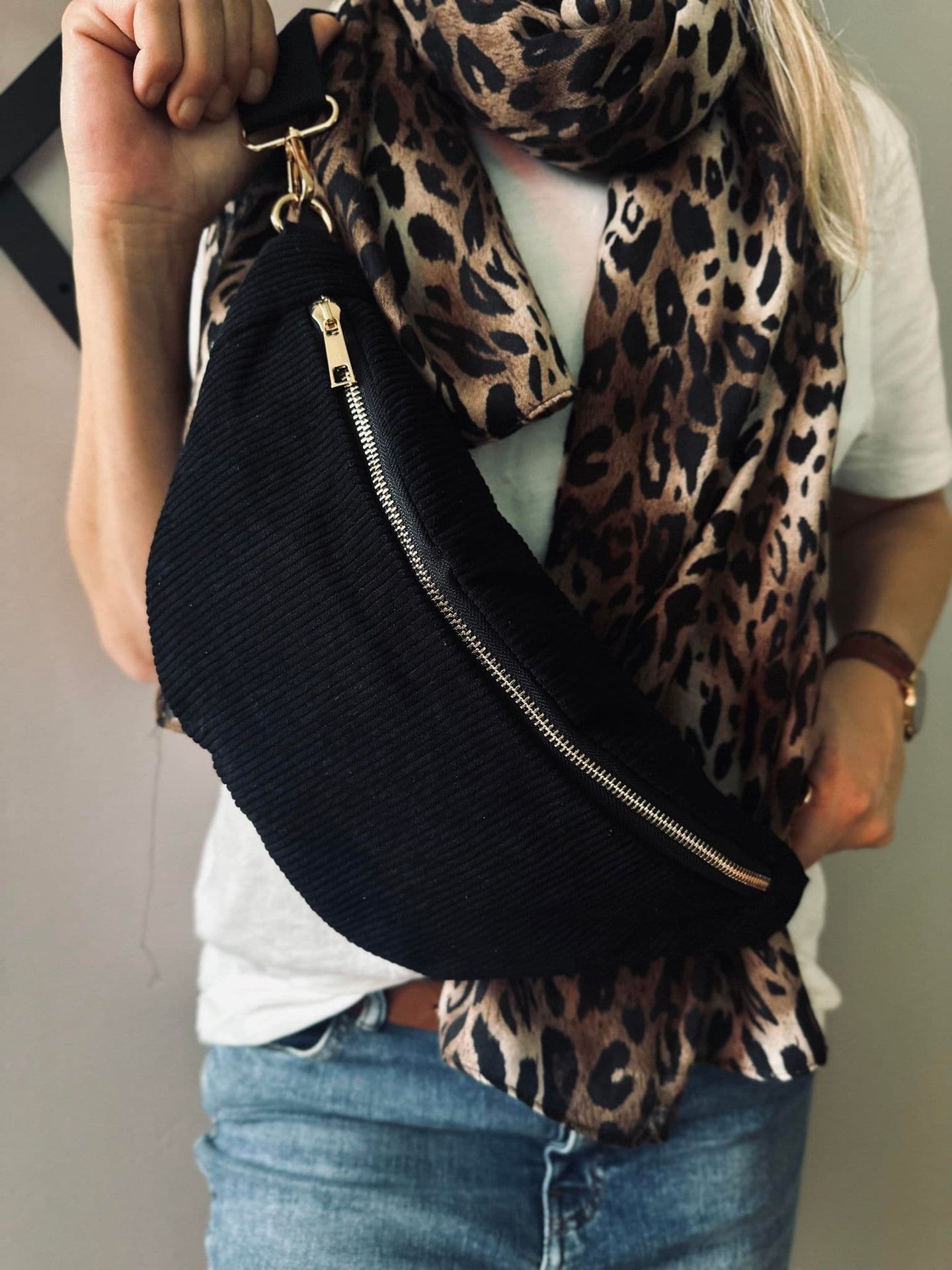 Bumbag - Sort fløjl - VIAMAJA.DK