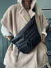 Bauchtasche XL Raw - Schwarz mit Gunmetal