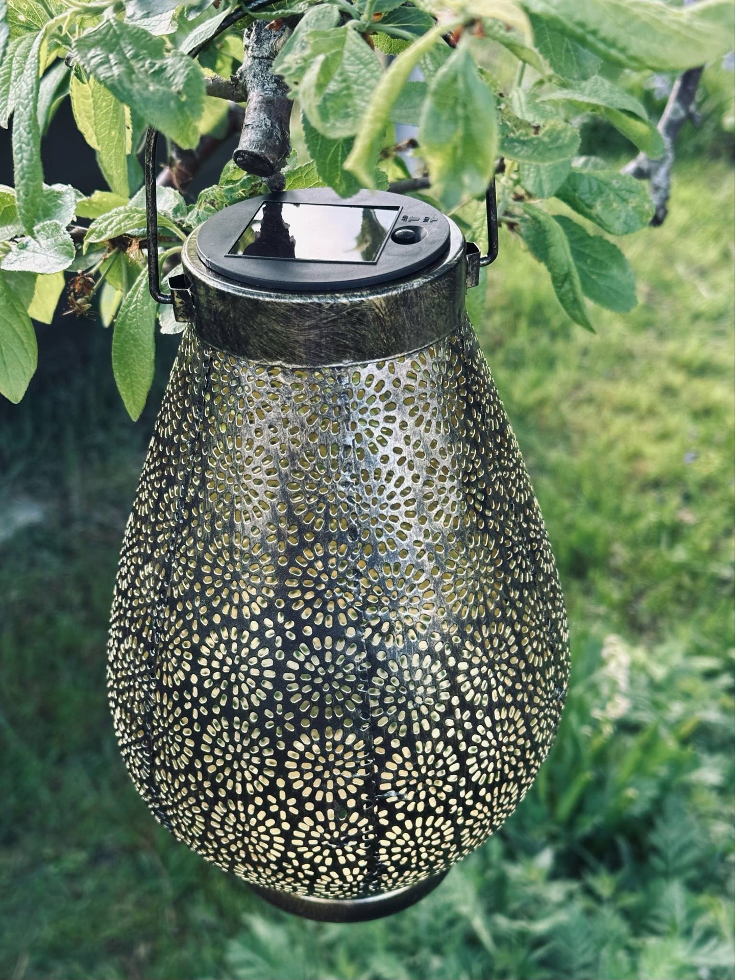 Laterne mit Solarzellen - GOLDEN