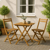Café-Set - geölte Akazie