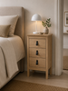 Nachttisch Madrid mit 3 Schubladen - Jackson Hickory