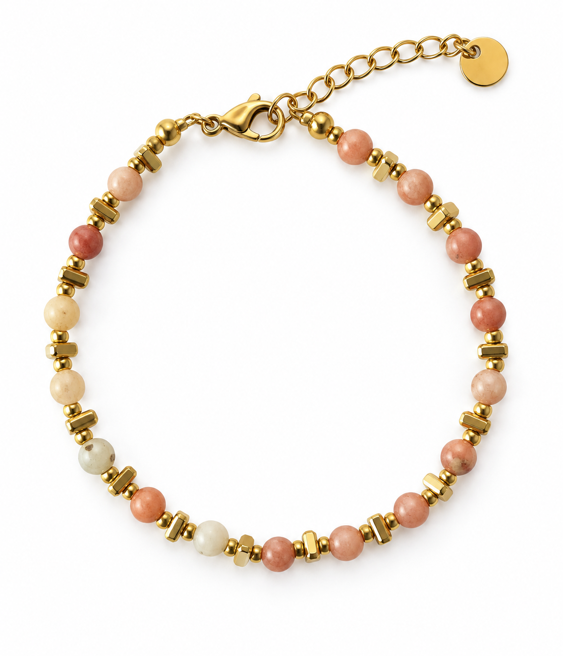 Armband TILDE - Naturstein - Natur Rosa