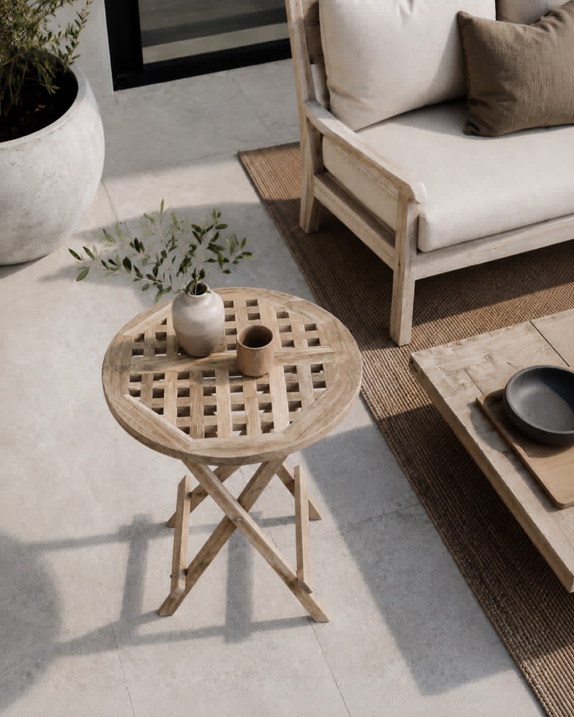 Tisch aus Teak – Geeignet für Innen und Außenbereich