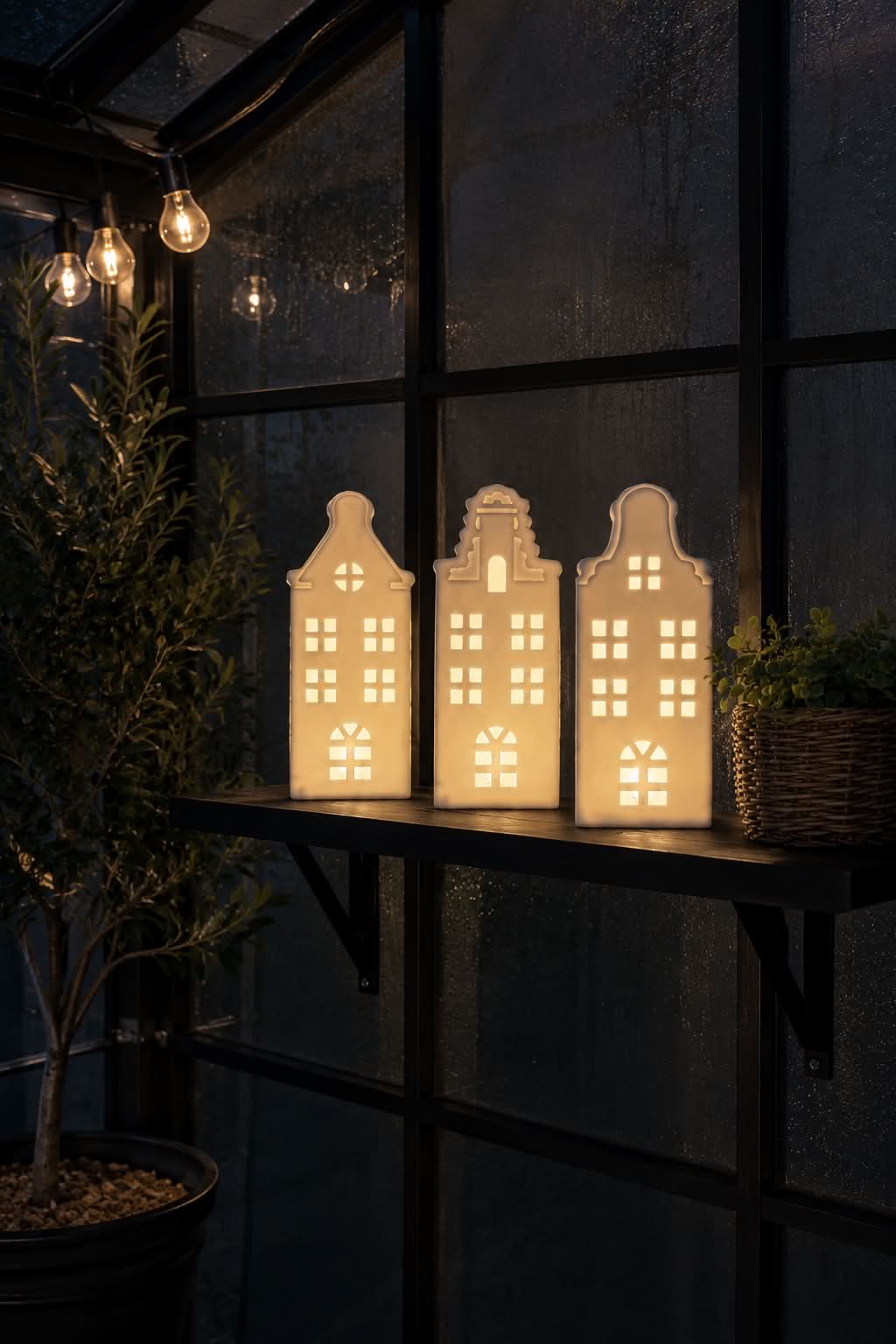 Lichthaus mit LED  - WHITE MIX