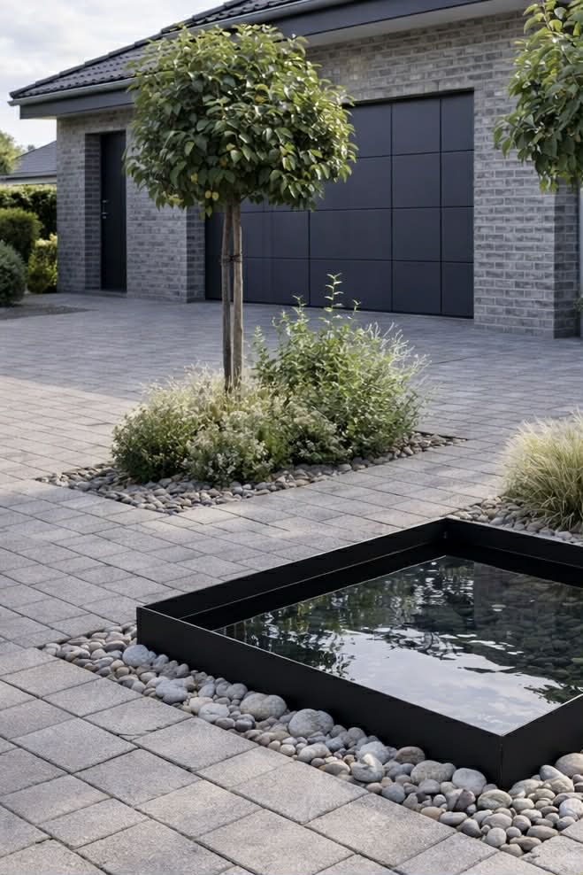 Spiegelbecken Square - Black