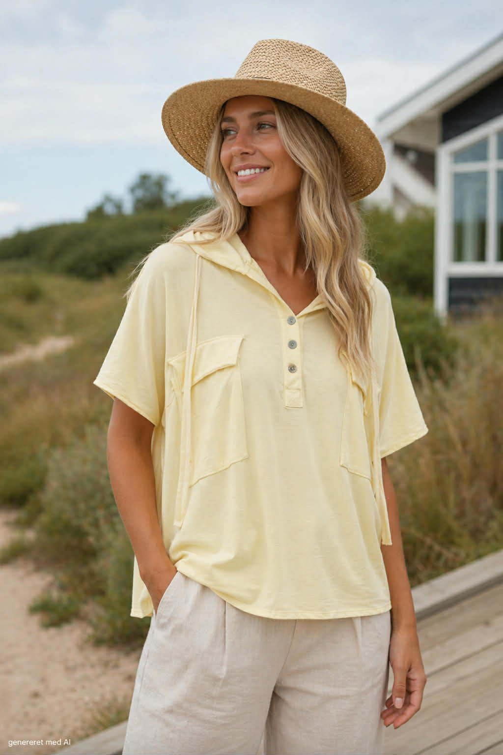 T-shirt Thalina - Gelb