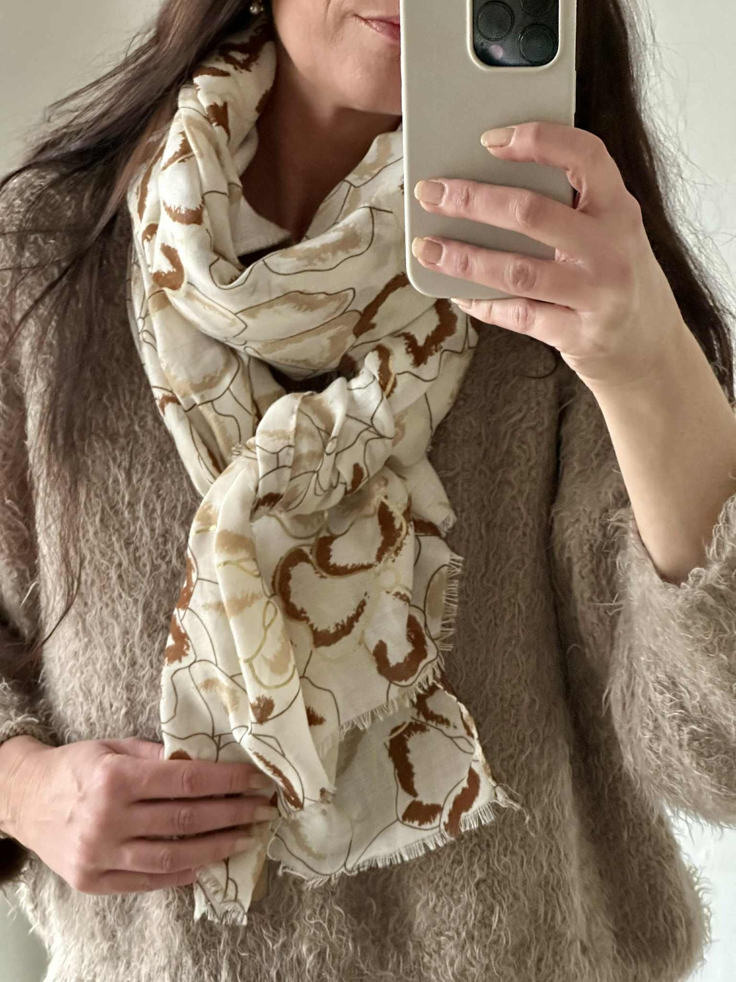 Schal Medina - beige / gold