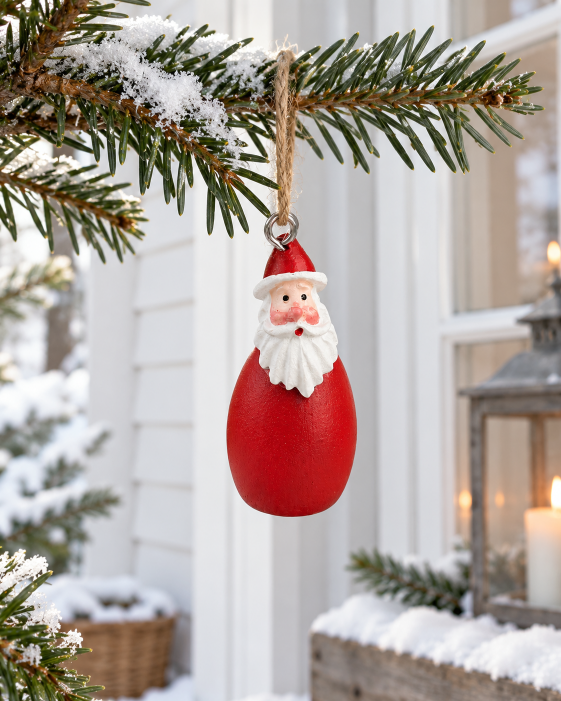 Anhänger Weihnachtsmann - wood