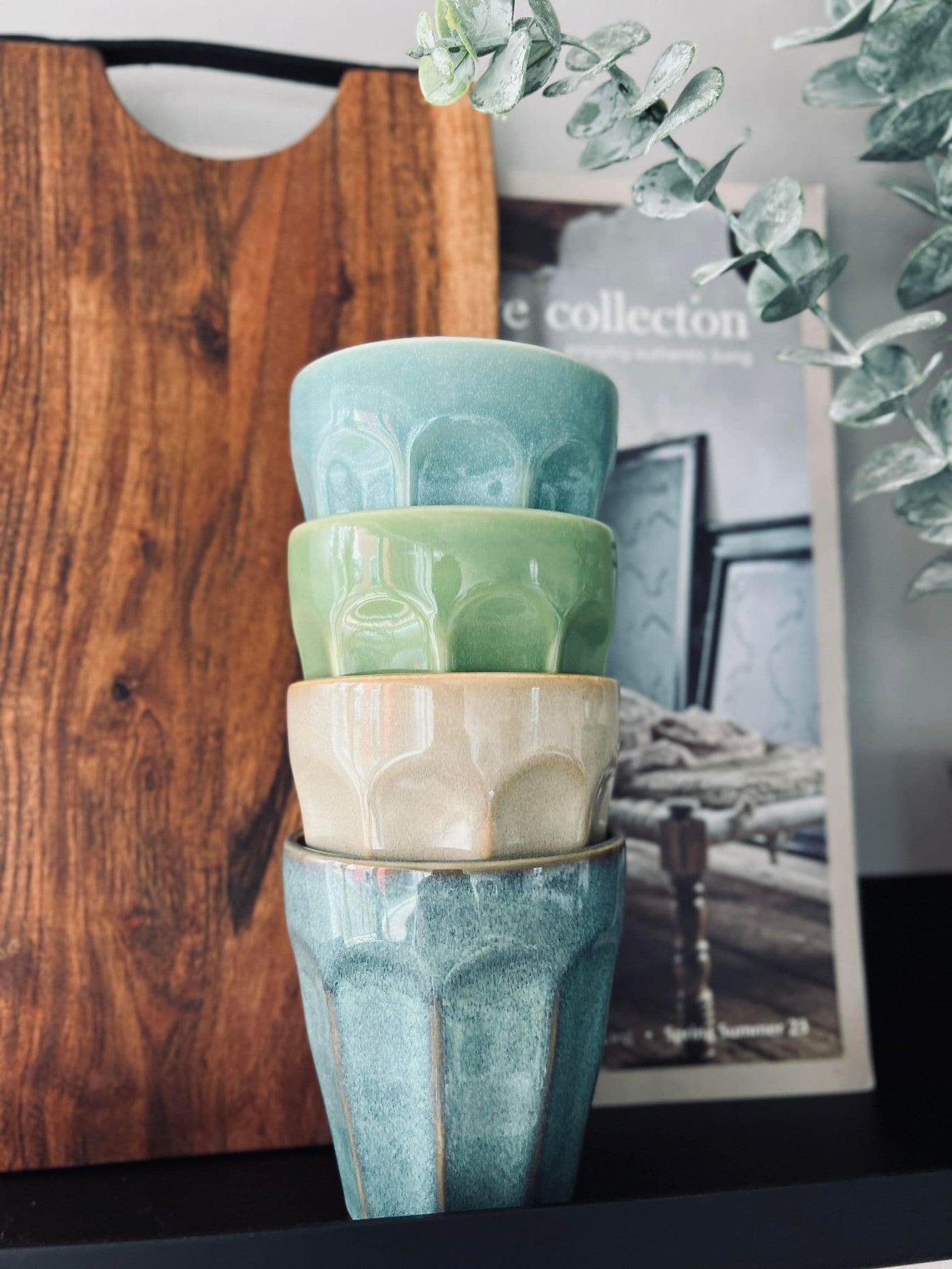 Cafe´ krus i blandet farver - 4 stk - VIAMAJA.DK