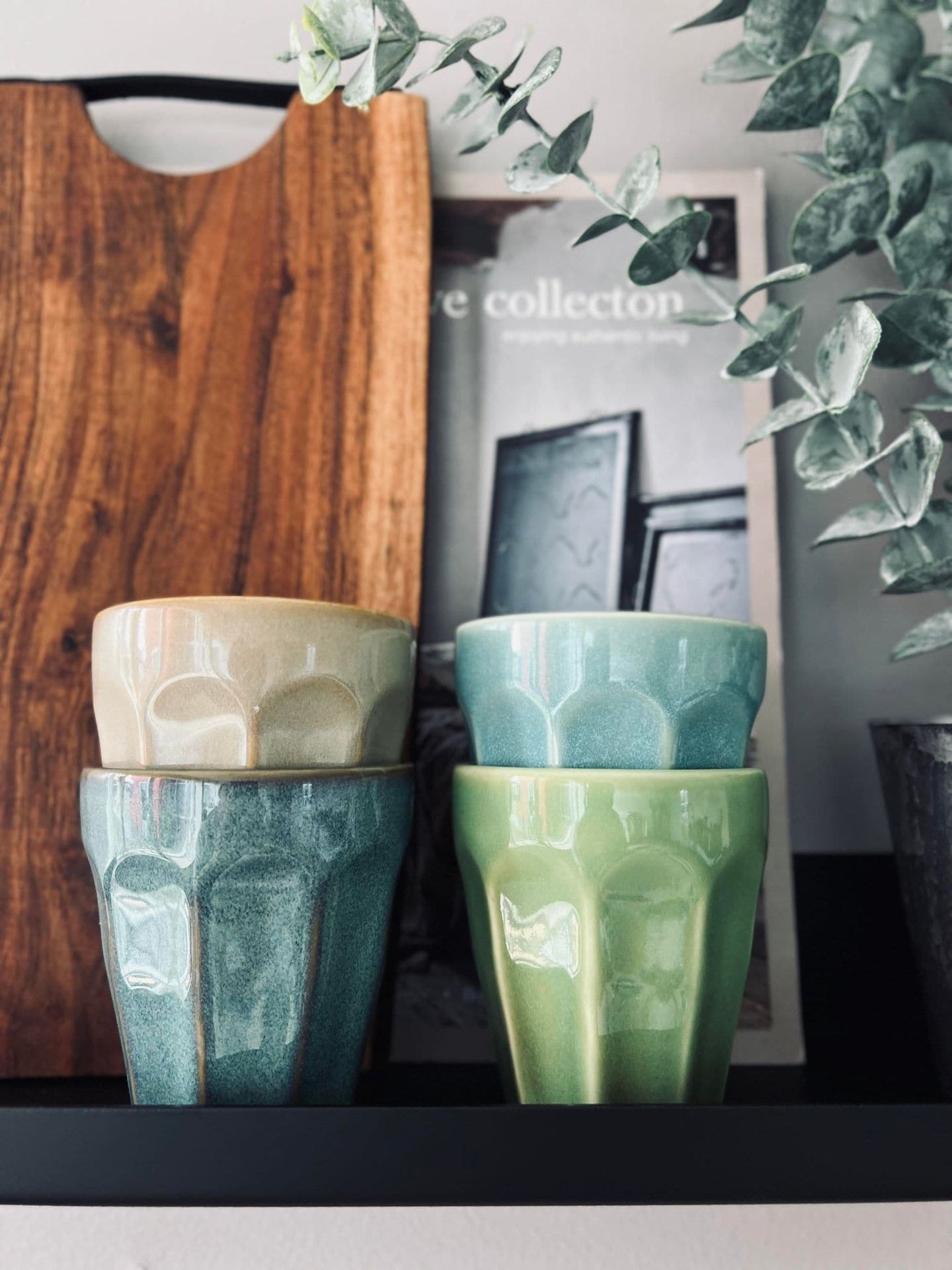 Cafe´ krus i blandet farver - 4 stk - VIAMAJA.DK