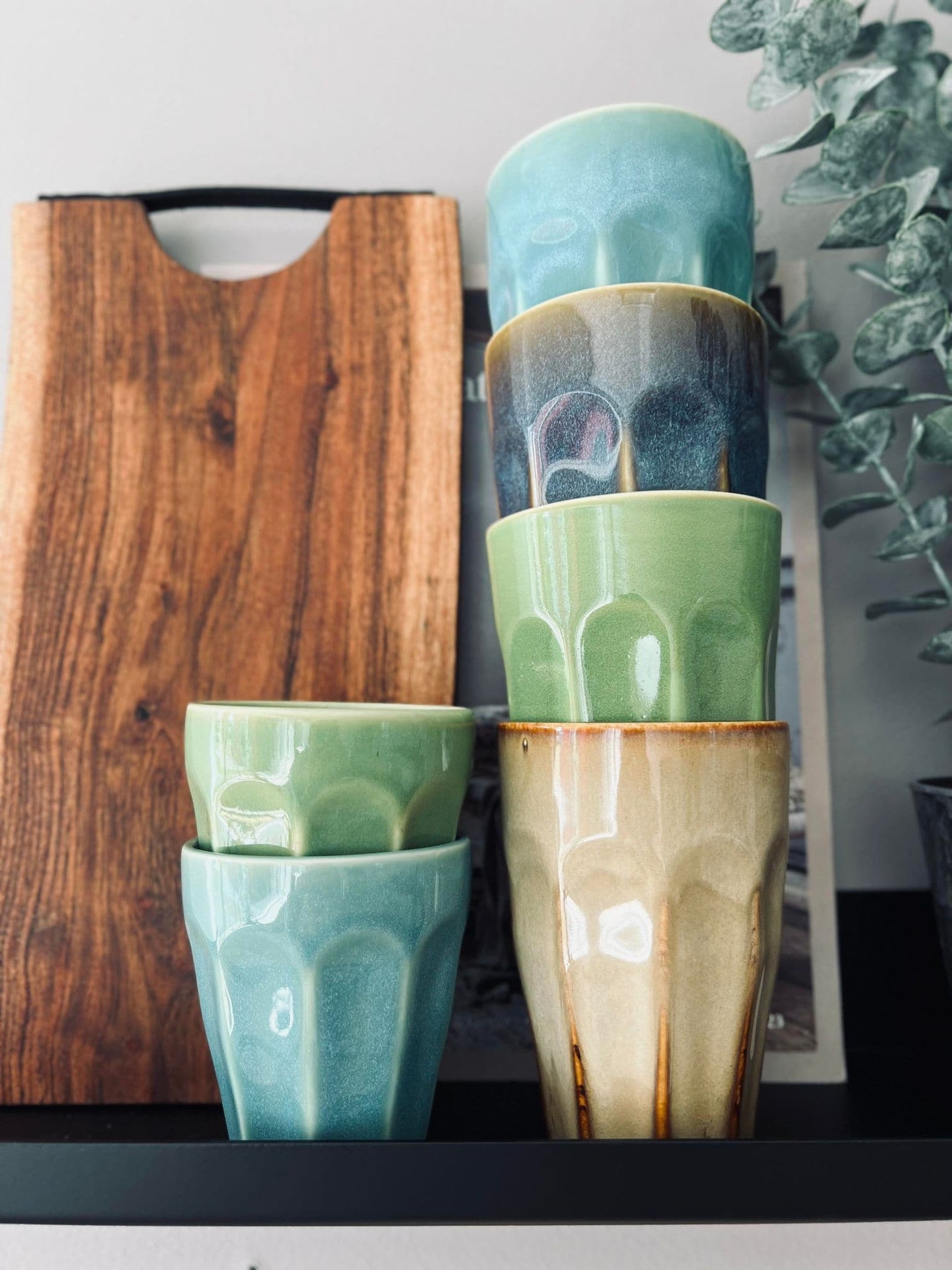 Cafe´ krus i blandet farver - 4 stk BIG SIZE - VIAMAJA.DK