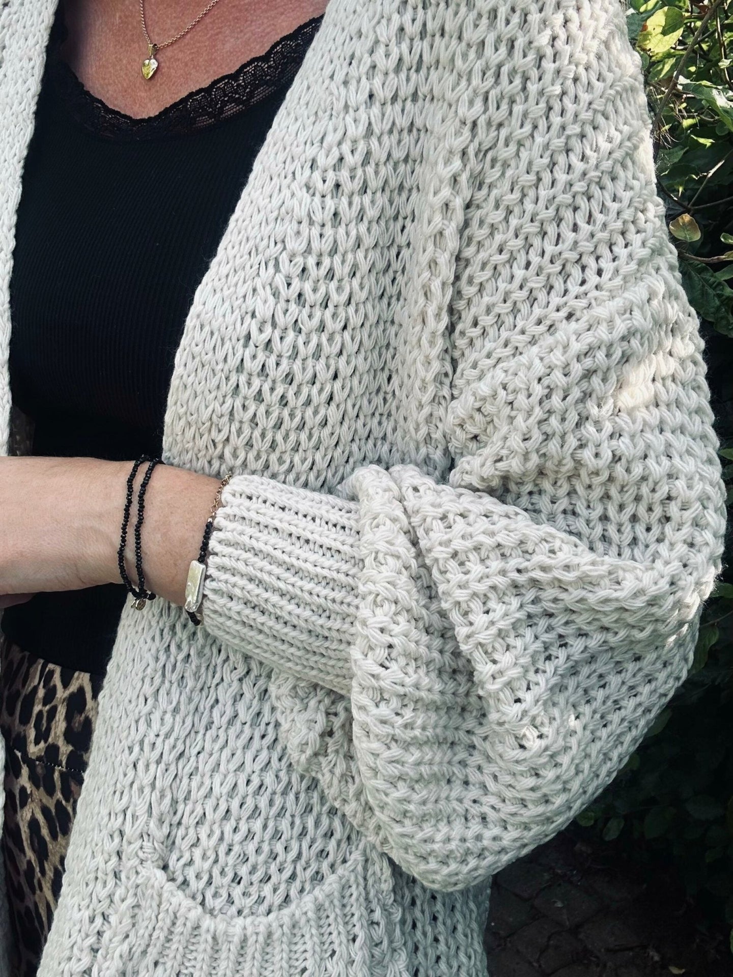 Cardigan Emma Lys beige - VIAMAJA.DK