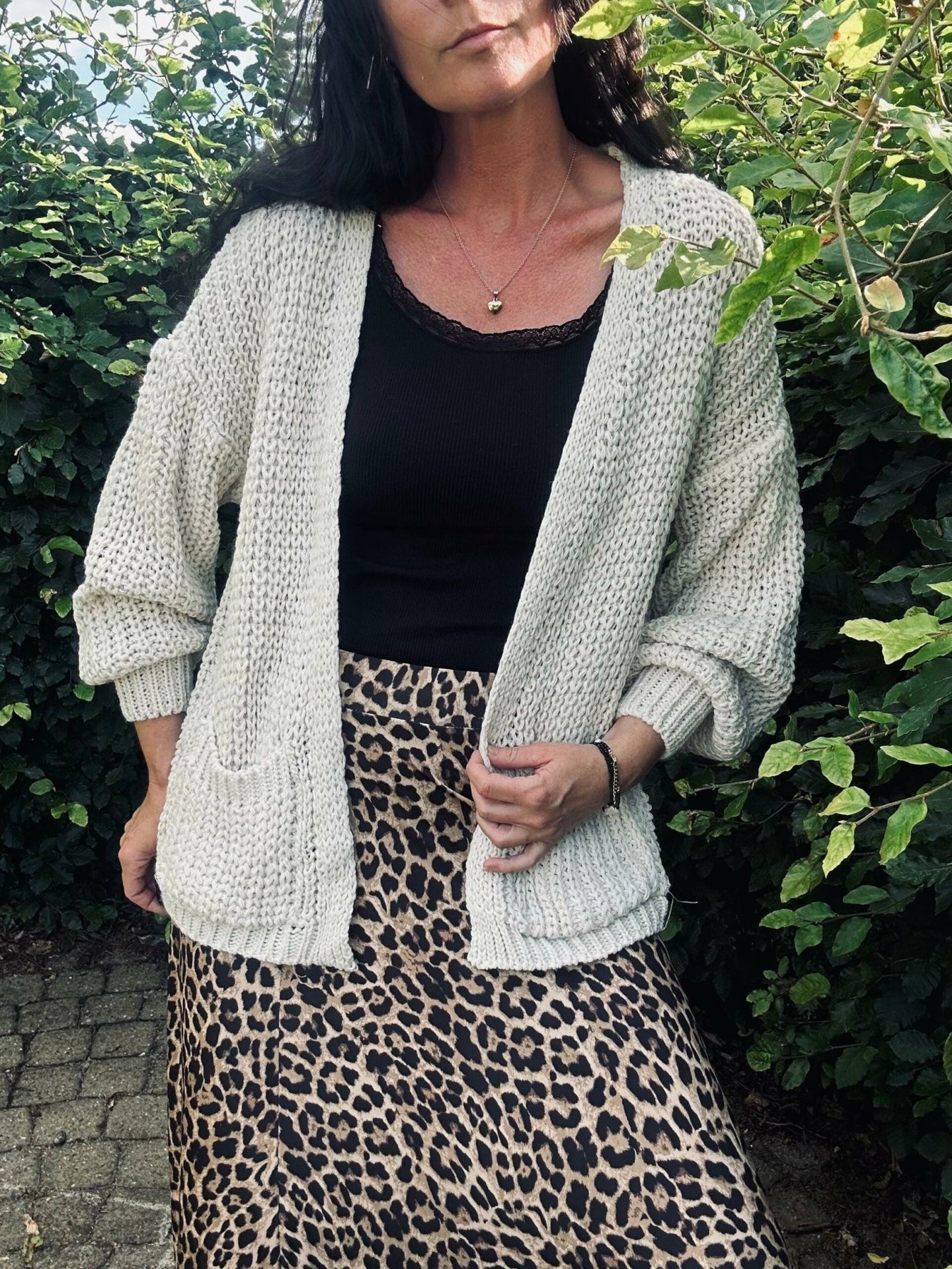 Cardigan Emma Lys beige - VIAMAJA.DK