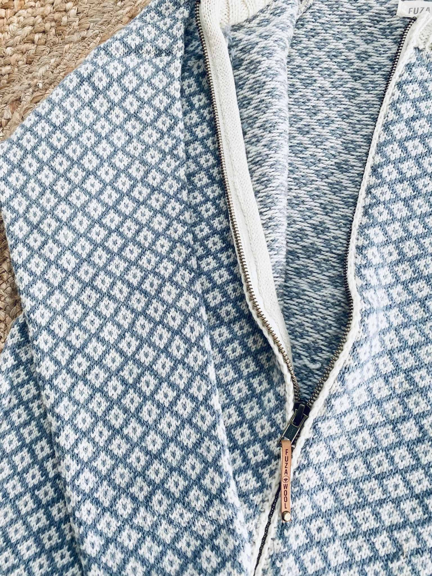 Cardigan i merinould – Iris blue L - VIAMAJA.DK