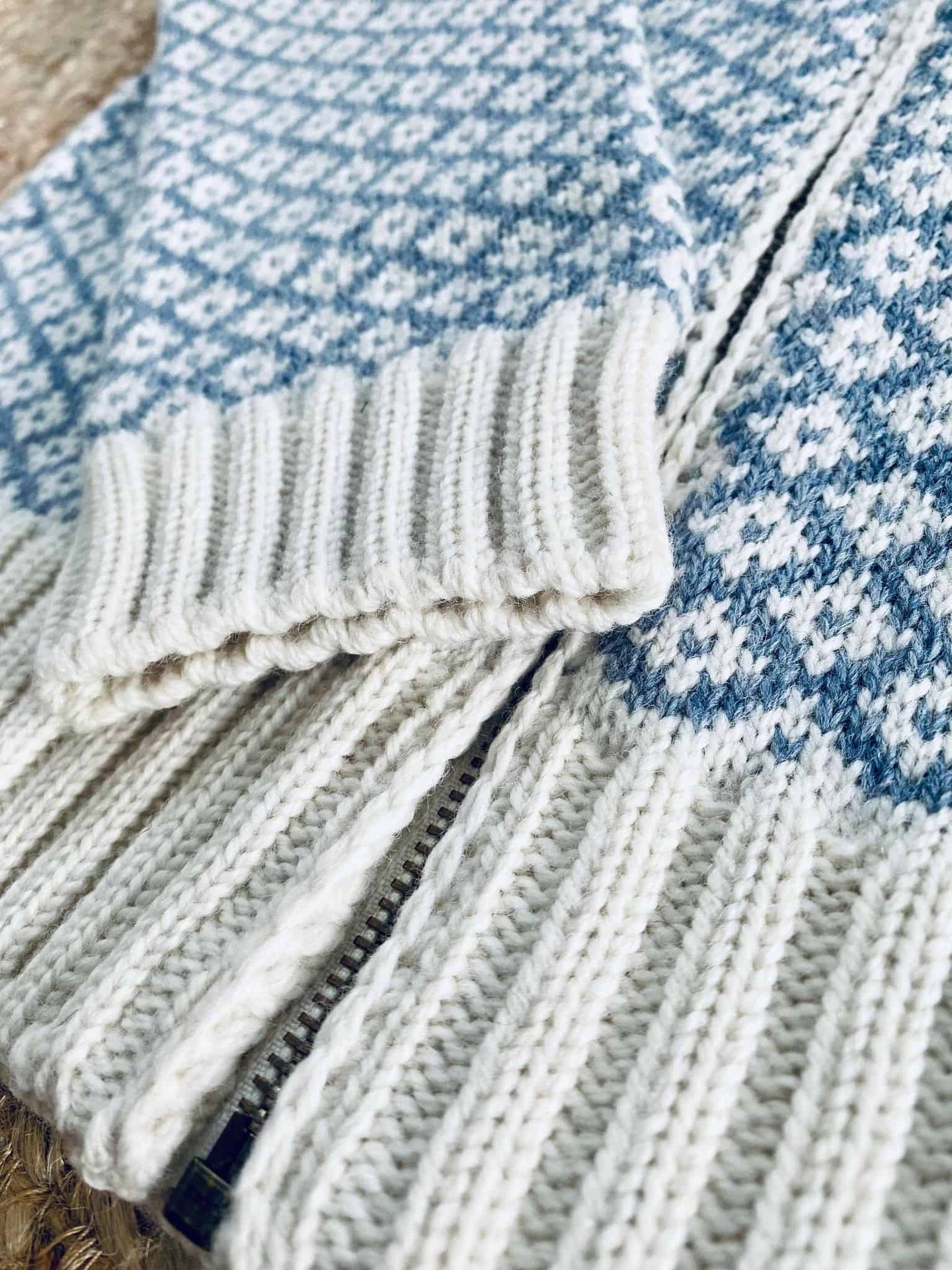 Cardigan i merinould - Iris blue M - VIAMAJA.DK