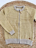 Cardigan aus Merinowolle – Senf M