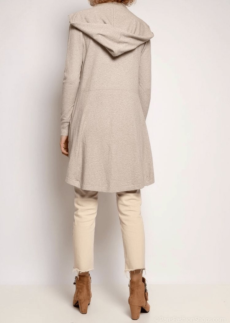 Cardigan / Jakke – Soft taupe - VIAMAJA.DK