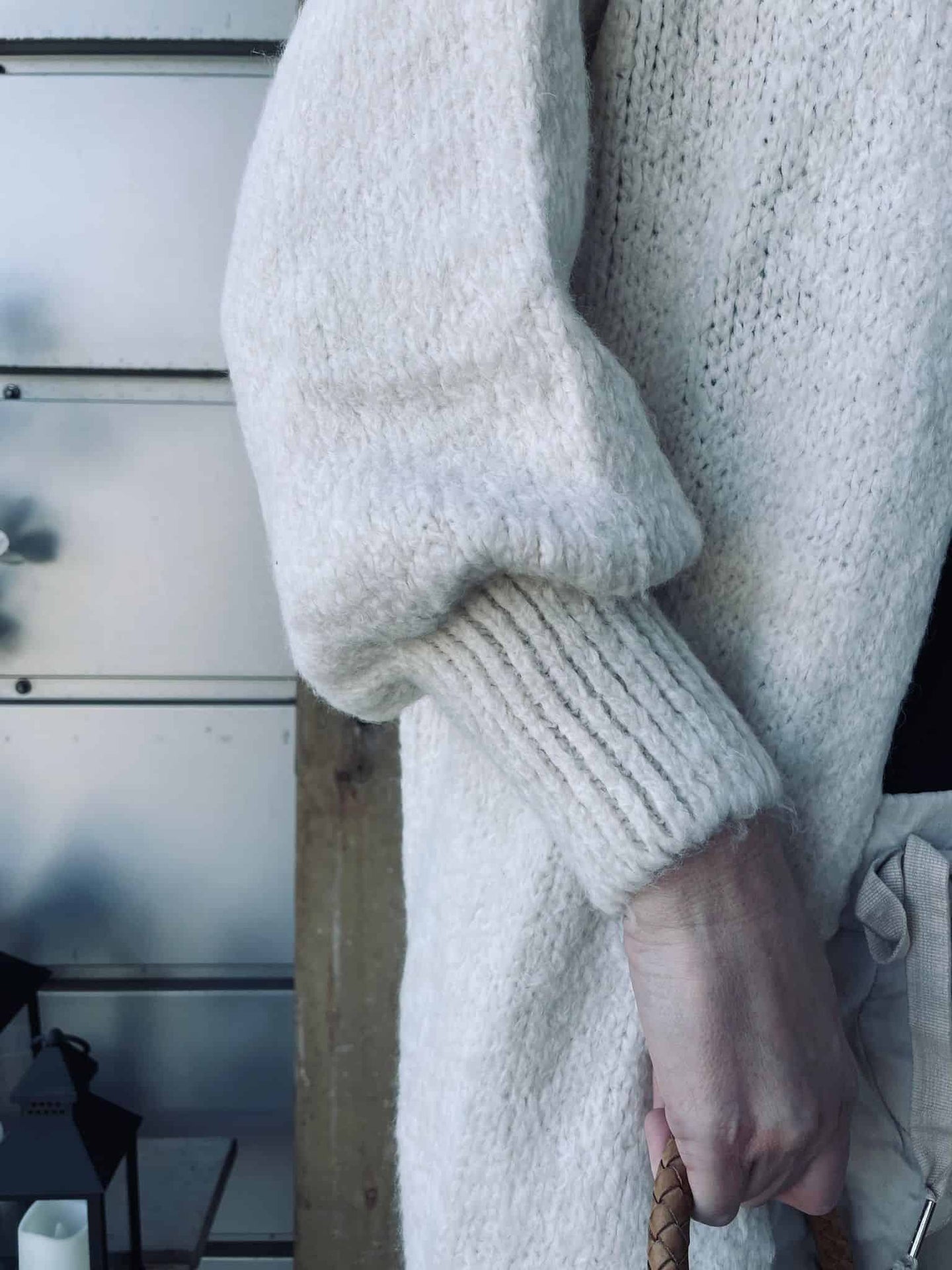 Cardigan Lilly off white – One Size - VIAMAJA.DK