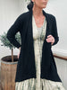 Cardigan Long Style - Schwarz