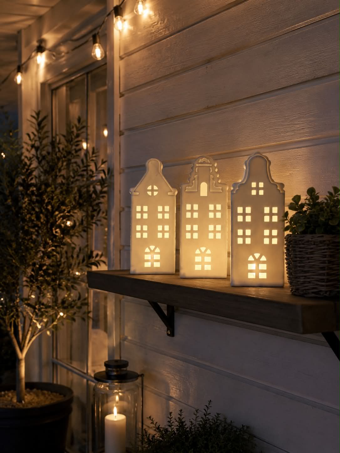 Lichthaus mit LED  - WHITE MIX