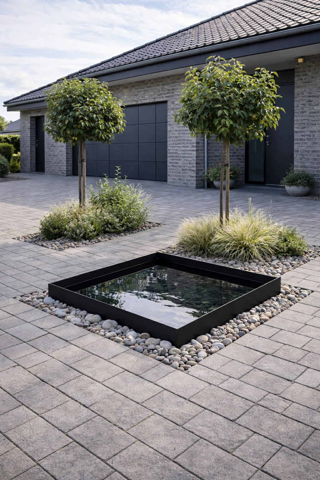 Spiegelbecken Square - Black