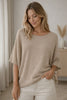 Bluse Sia mittelbeige – Oversize