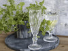 Champagnerglas mit Diamantschliff